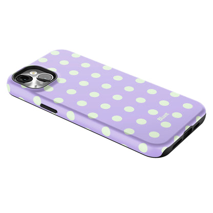 Lavender Mint Polka iPhone Case gallery - Iphone_14_Mini_Air_Plus_2