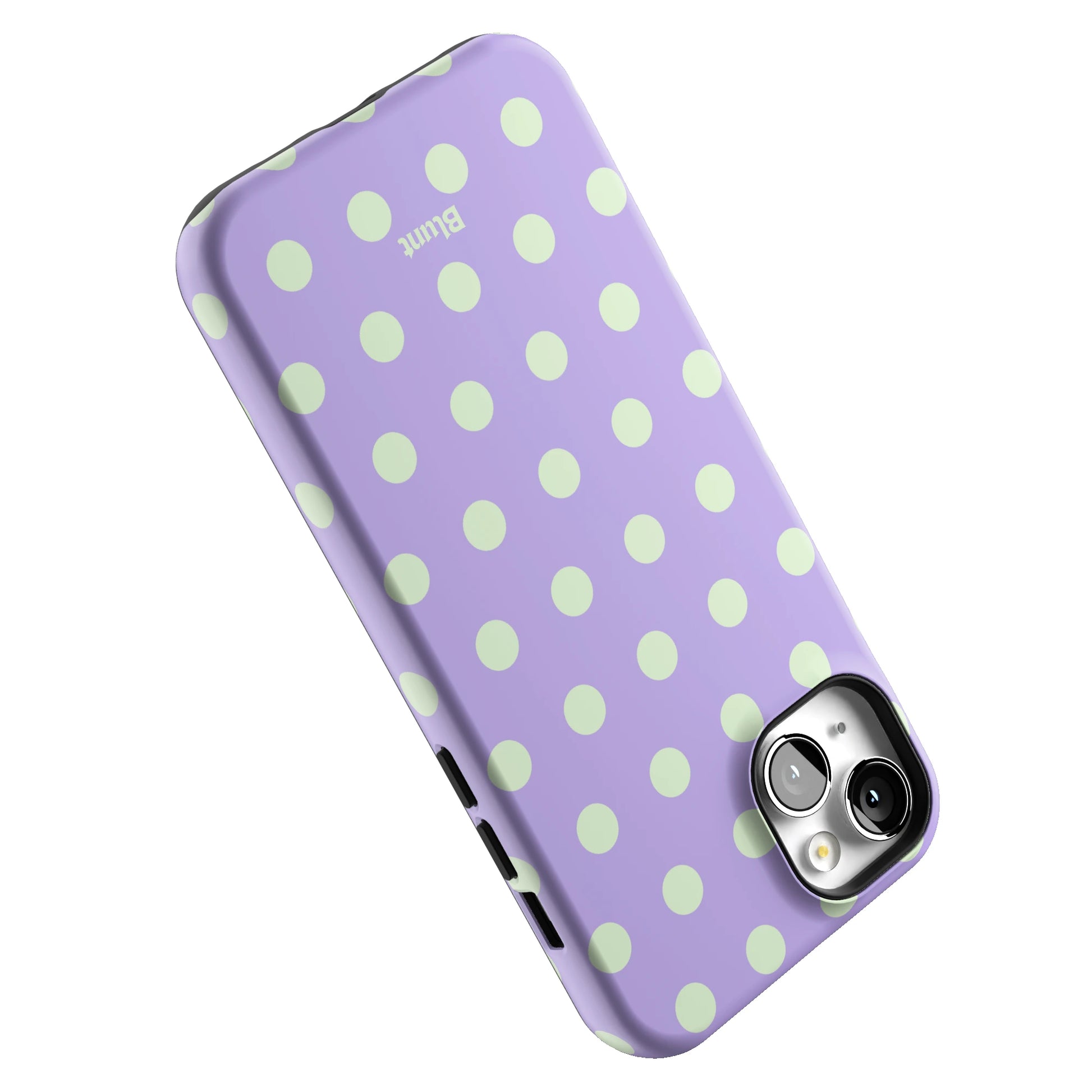 Lavender Mint Polka iPhone Case gallery - Iphone_14_Mini_Air_Plus_5