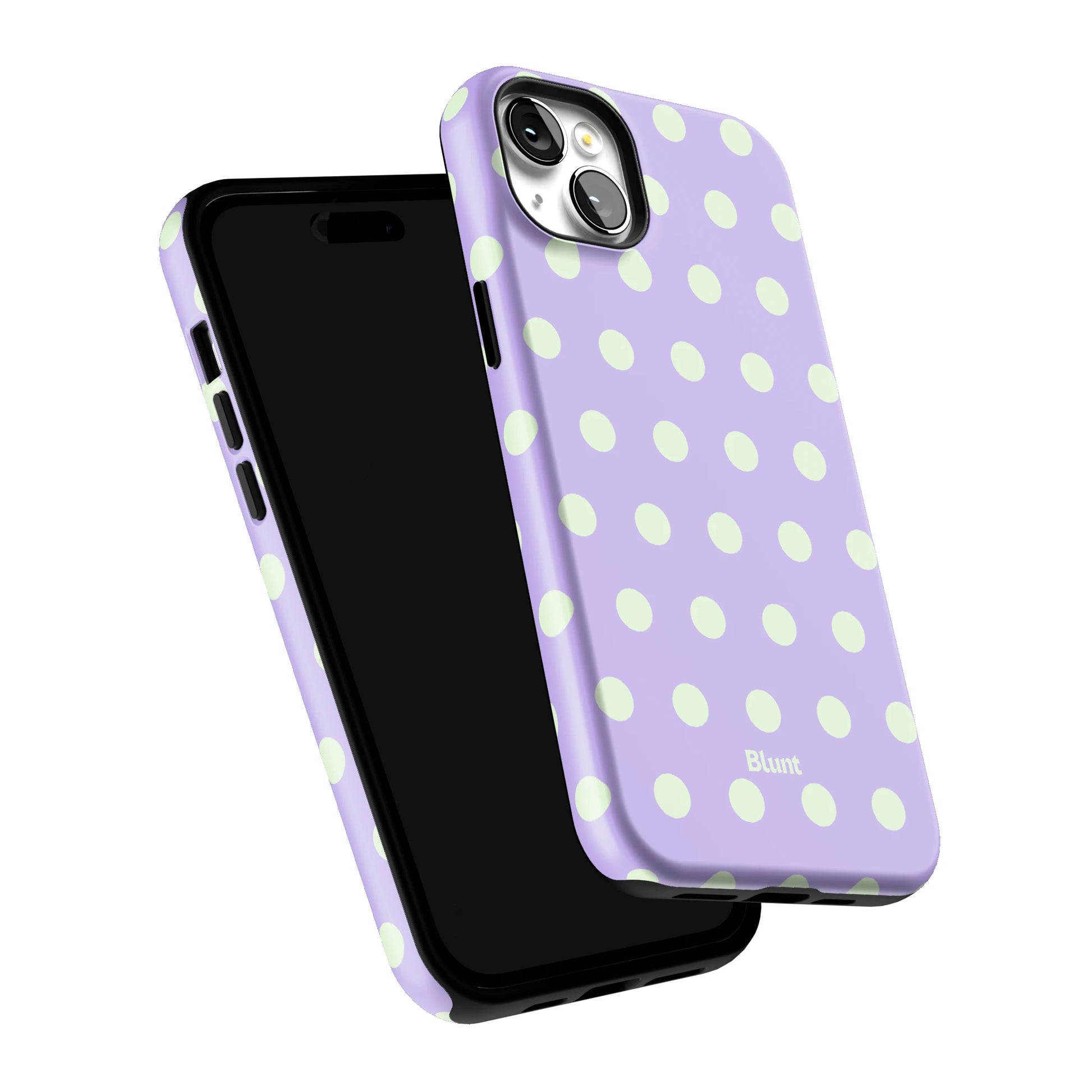 Lavender Mint Polka iPhone Case gallery - Iphone_14_Mini_Air_Plus_6