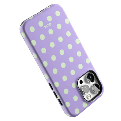 Lavender Mint Polka iPhone Case gallery - Iphone_14_Pro_Max_5