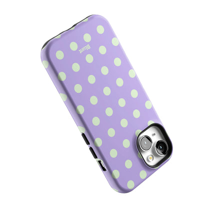 Lavender Mint Polka iPhone Case gallery - Iphone_15_Iphone_5