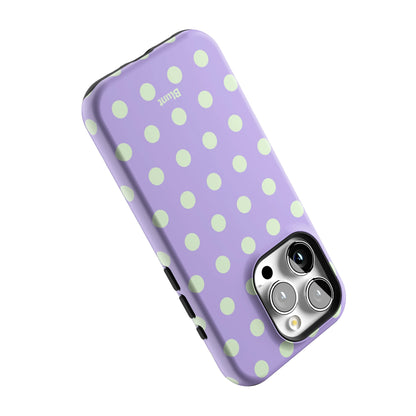Lavender Mint Polka iPhone Case gallery - Iphone_15_Pro_5