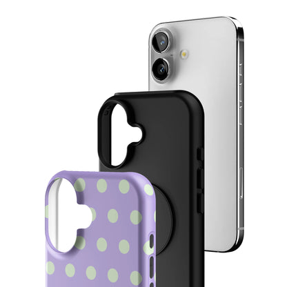 Lavender Mint Polka iPhone Case gallery - Iphone_16_Iphone_3