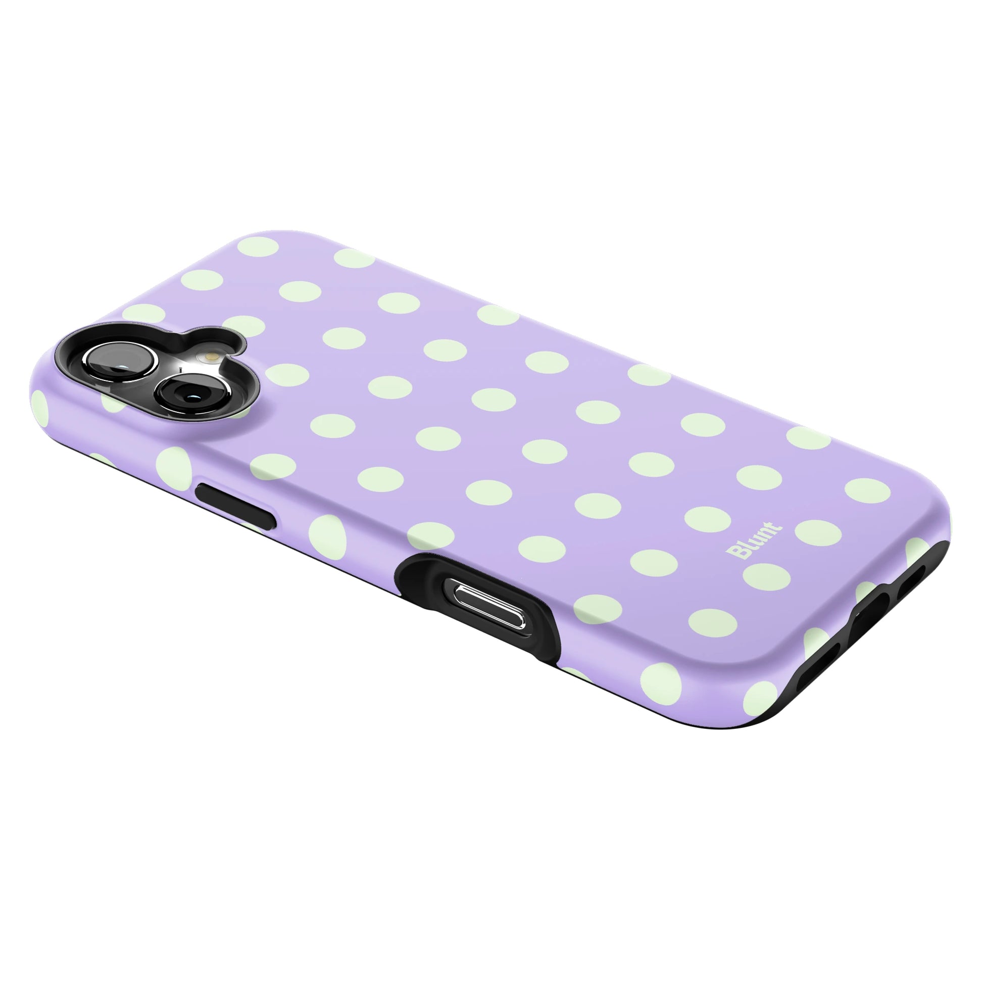 Lavender Mint Polka iPhone Case gallery - Iphone_16_Mini_Air_Plus_2