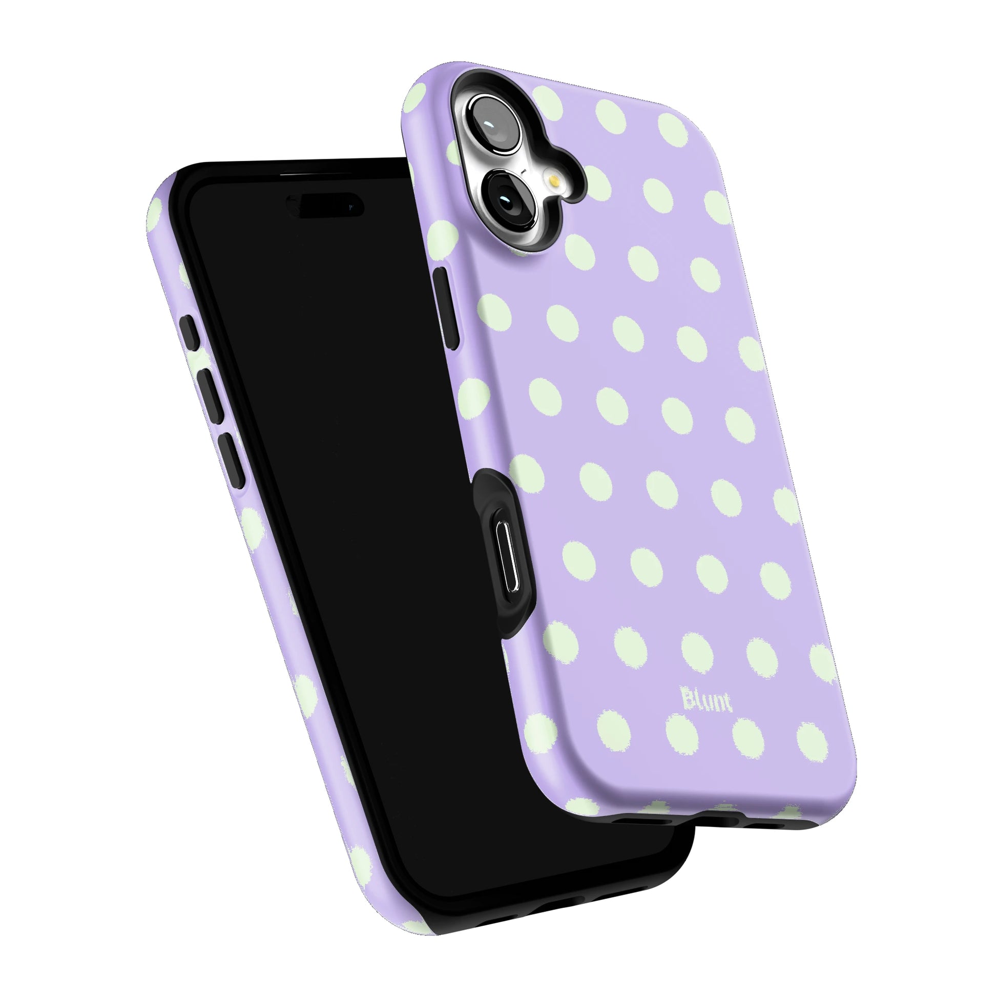 Lavender Mint Polka iPhone Case gallery - Iphone_16_Mini_Air_Plus_6