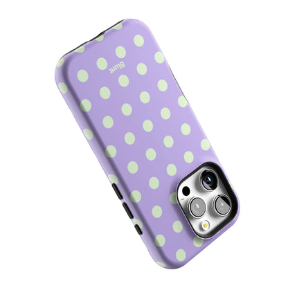Lavender Mint Polka iPhone Case gallery - Iphone_16_Pro_5