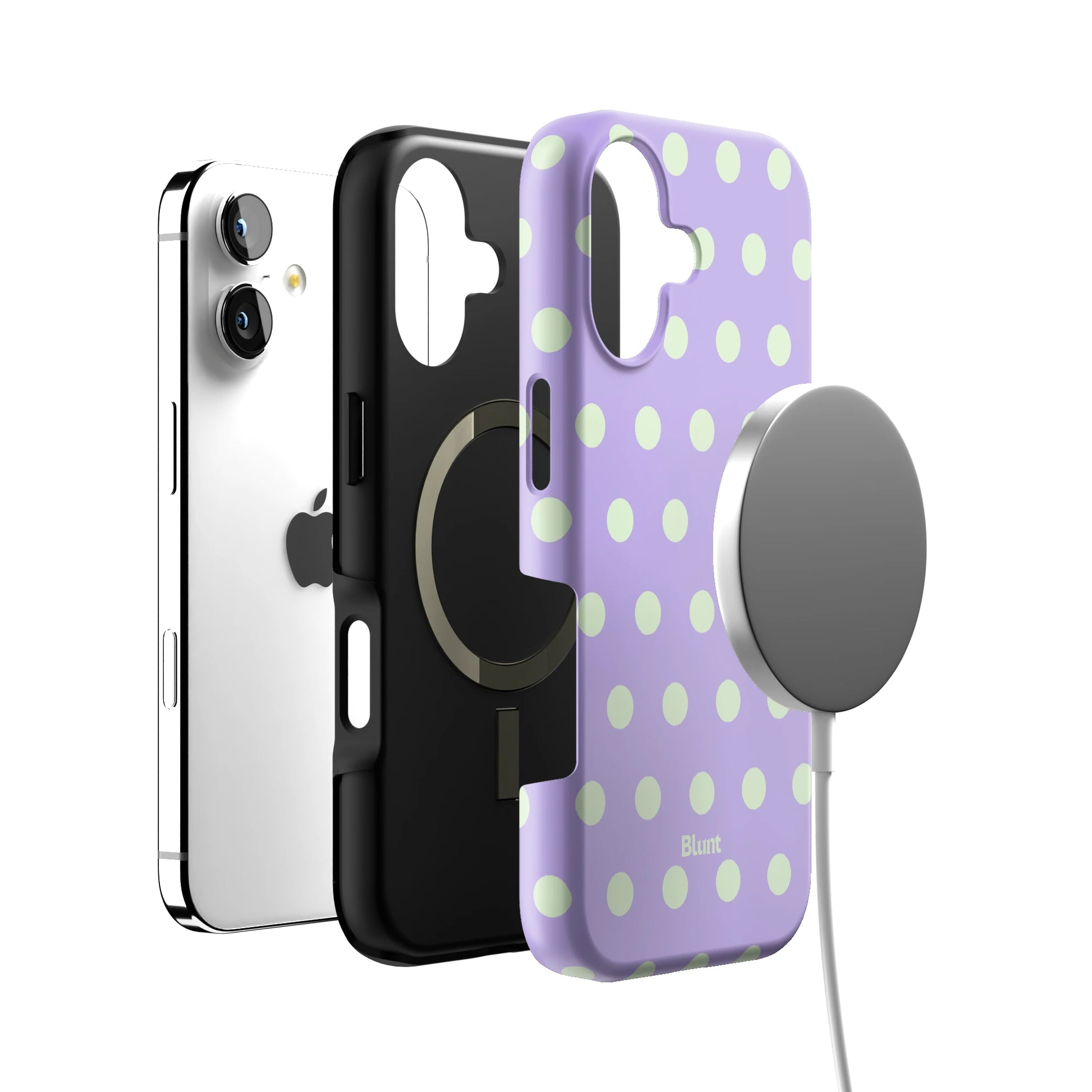 Lavender Mint Polka iPhone Case gallery - Iphone_17_Iphone_4