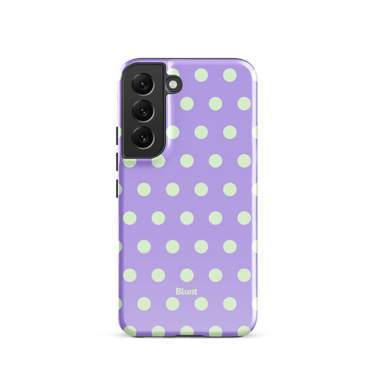Lavender Mint Polka Samsung Case - Blunt Cases
