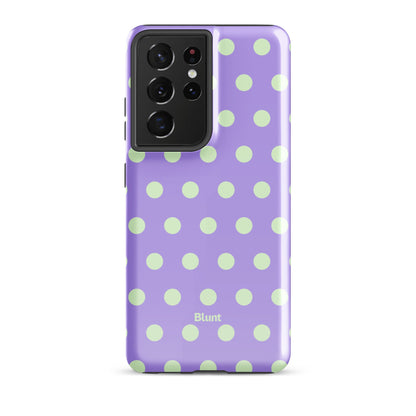 Lavender Mint Polka Samsung Case - Blunt Cases