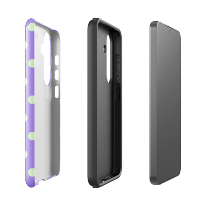Lavender Mint Polka Samsung Case - Blunt Cases