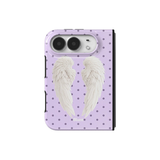 lavender-polka-wing-iphone-case iPhone 18 Duo case, view 2