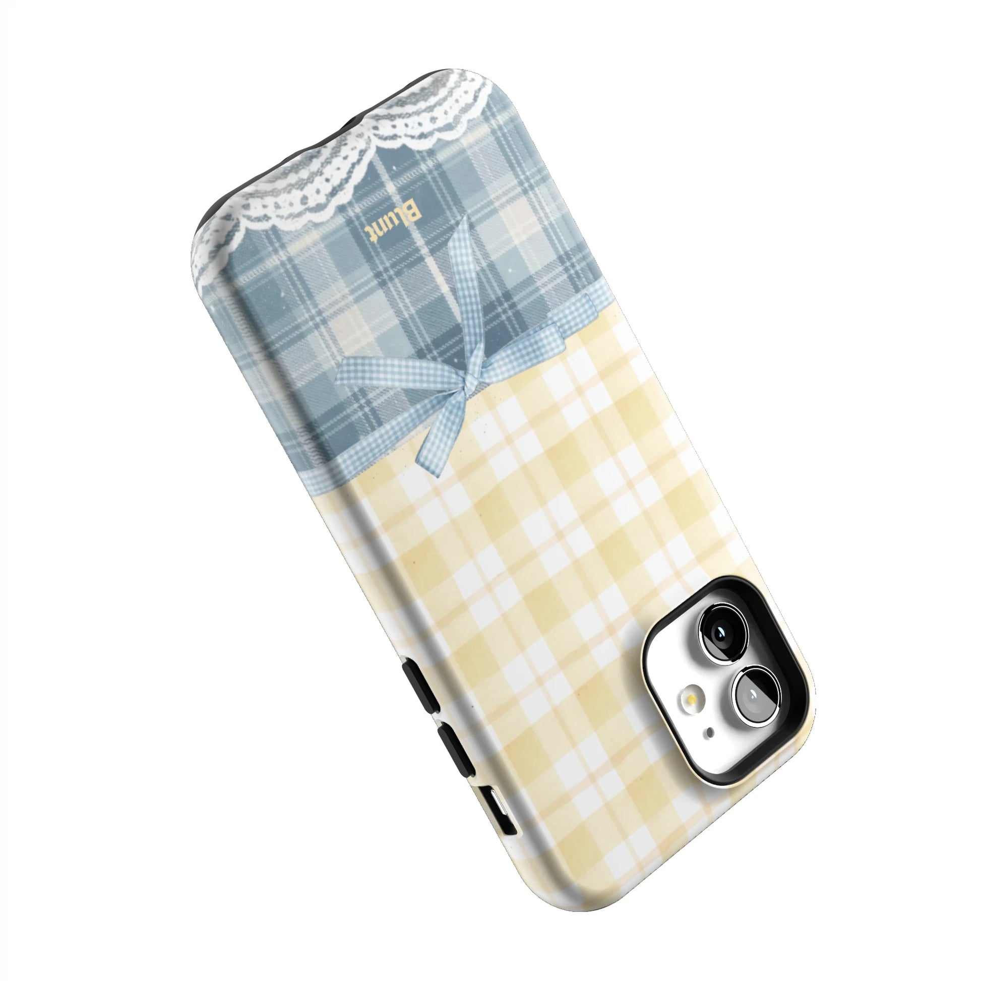 Blue-Lemonplaid-iphone-case-iPhone 12-4