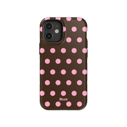 Chocolate Polka iPhone Case