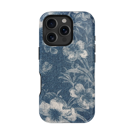 Denim Bloom iPhone Case