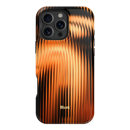 Copper Ripple iPhone Case