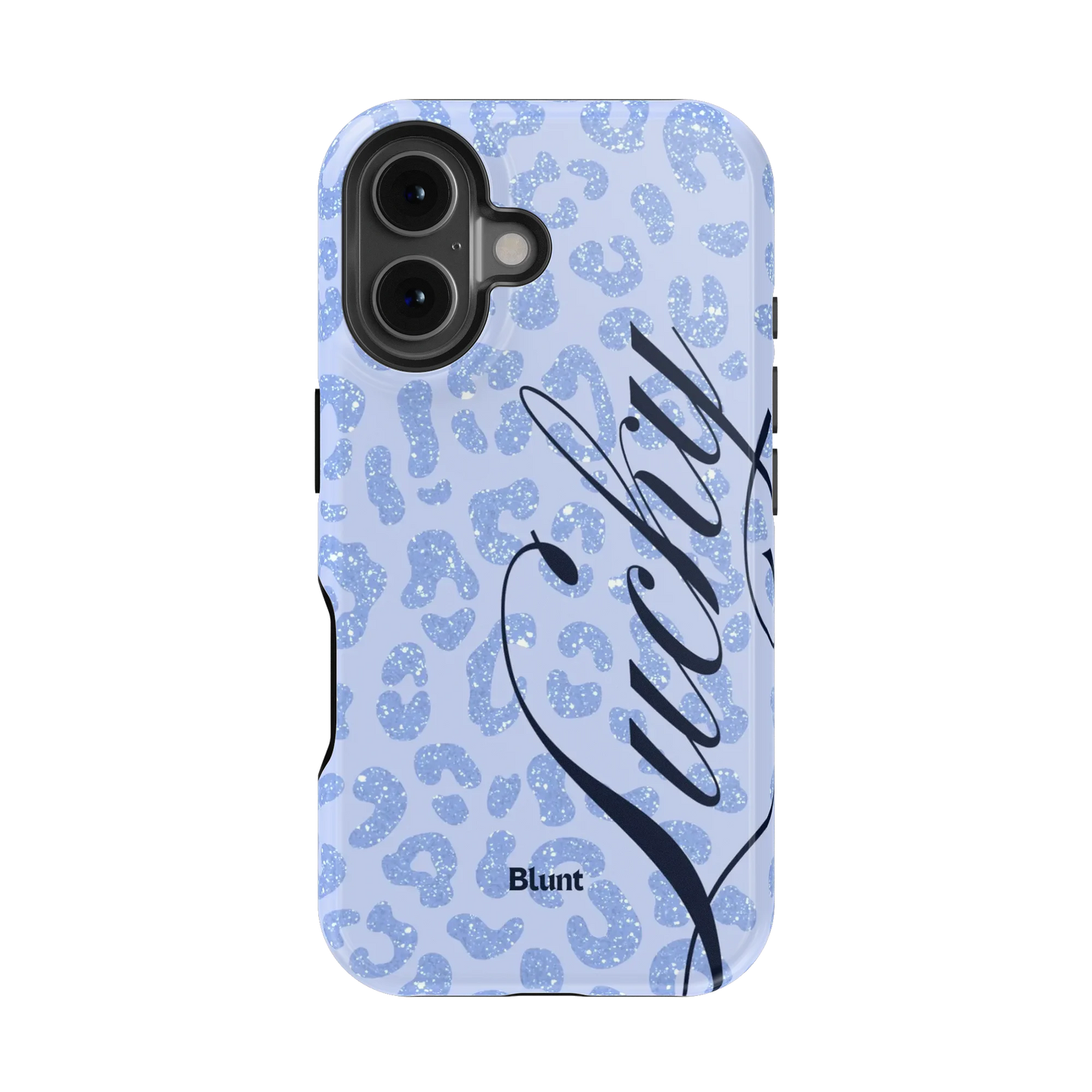 Blue Cheetah Lucky iPhone Case