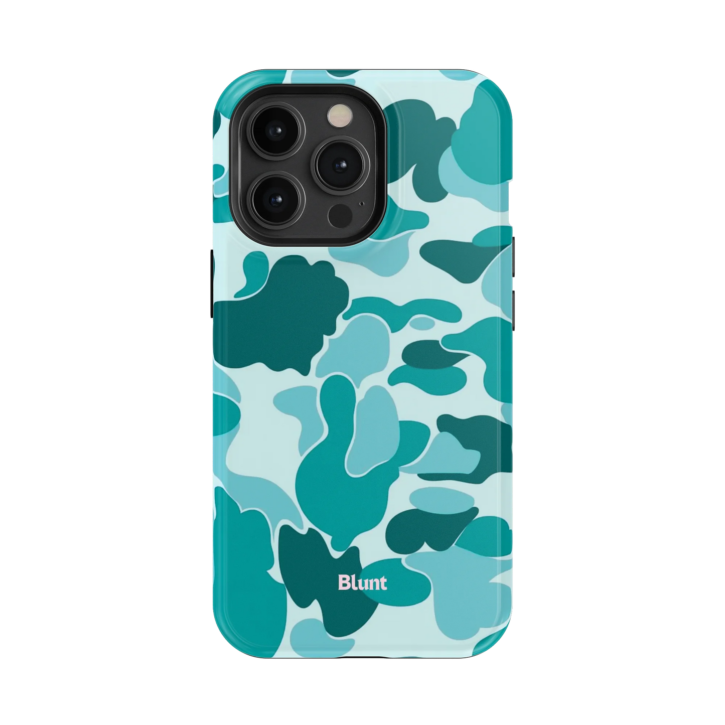 Aqua Camo iPhone Case