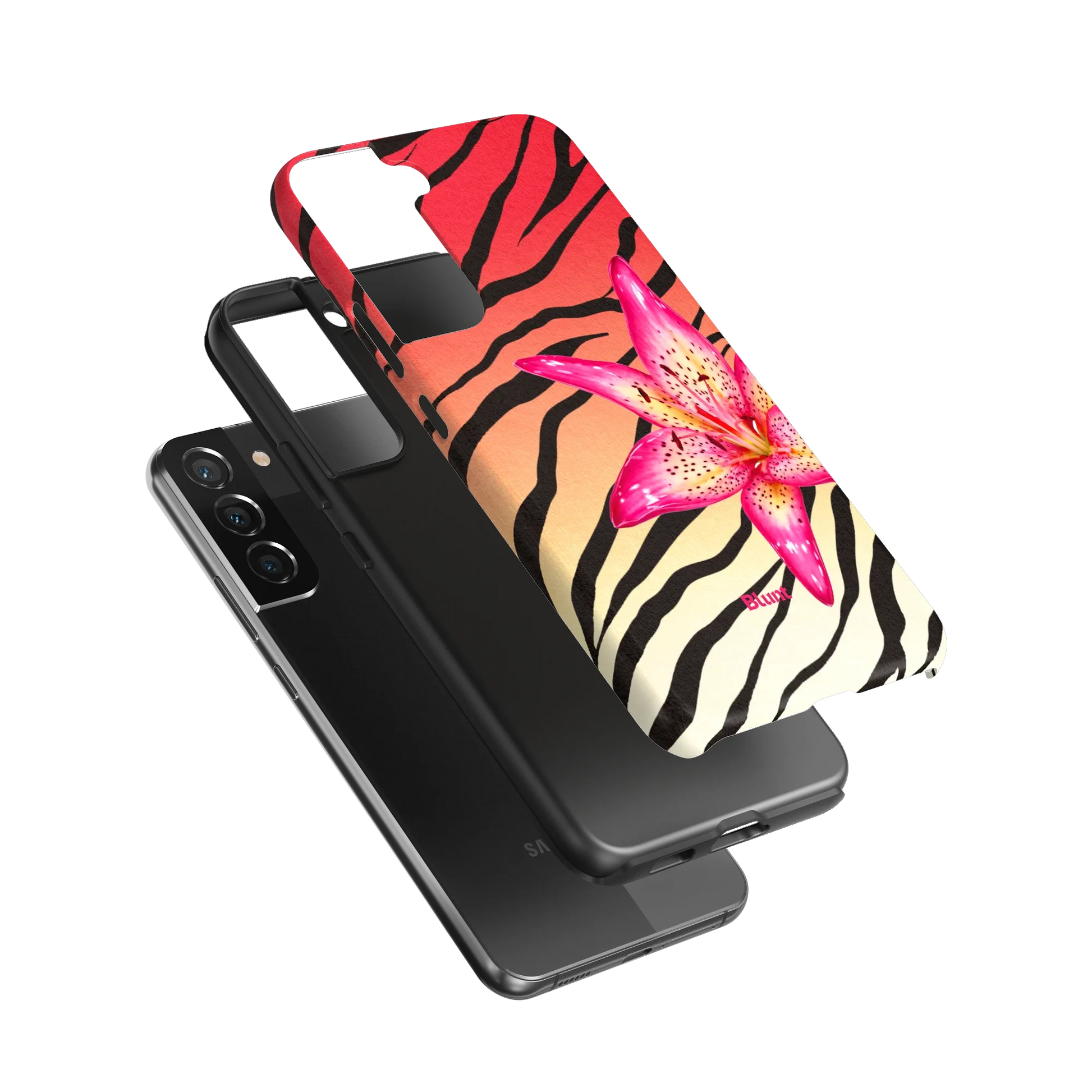 Striped-Lilly-samsung-case-Galaxy S22 Plus-3