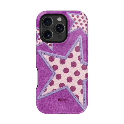 Lilac Crush Polka Star iPhone Case
