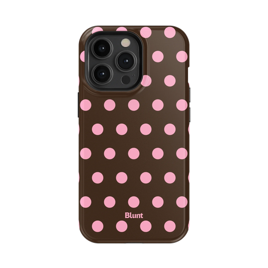 Chocolate Polka iPhone Case