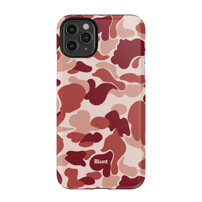 Reddish Camo iPhone Case