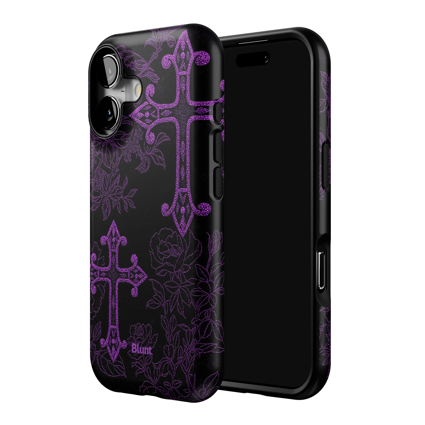 Purple Cross iPhone Case