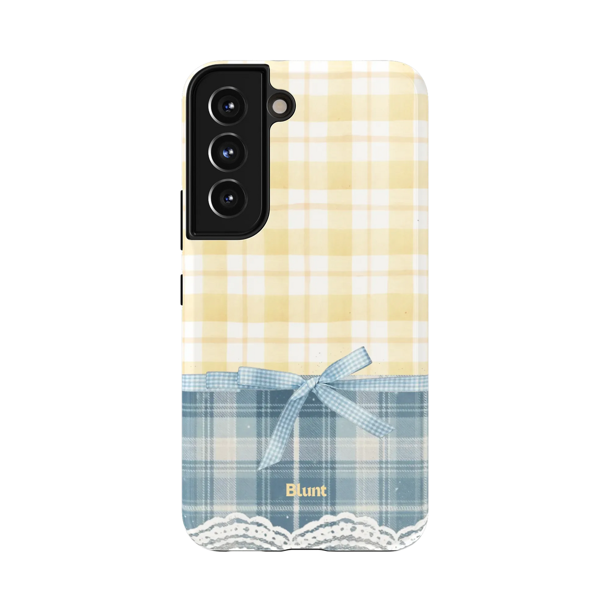 Blue-Lemonplaid-samsung-case-S22-1