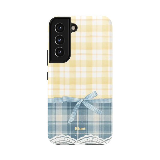 Blue-Lemonplaid-samsung-case-S22-1