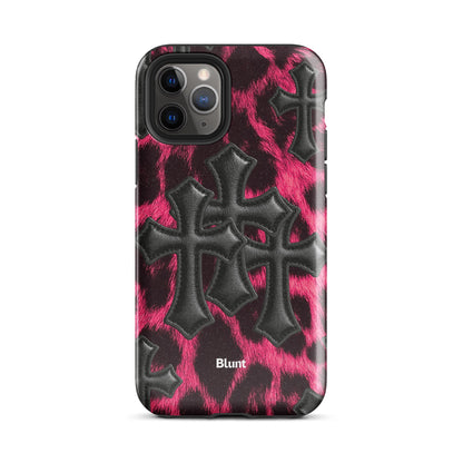 Leopard Cross iPhone Case - Blunt Cases