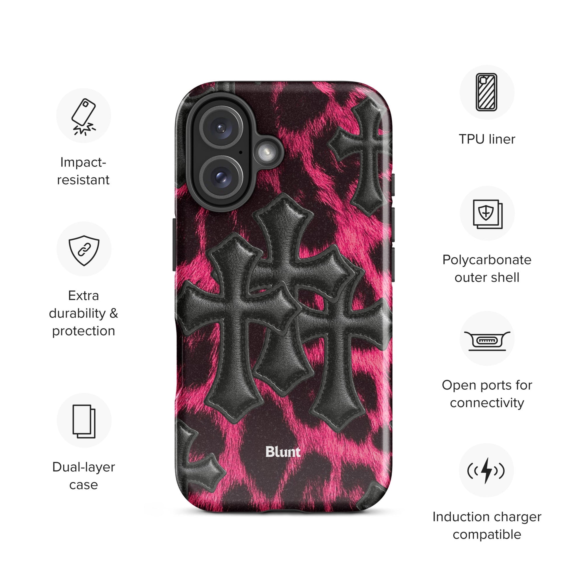 Leopard Cross iPhone Case - Blunt Cases