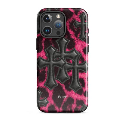 Leopard Cross iPhone Case - Blunt Cases