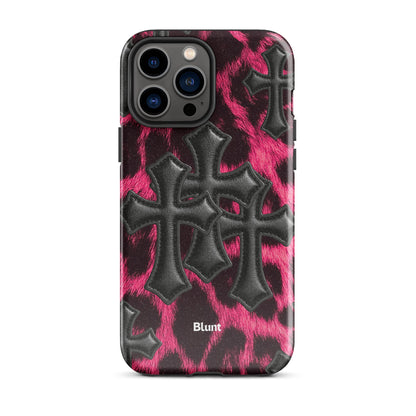 Leopard Cross iPhone Case - Blunt Cases