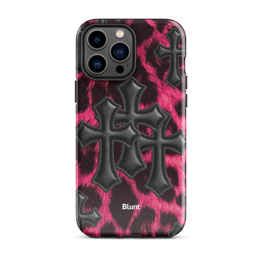 Leopard Cross iPhone Case - Blunt Cases