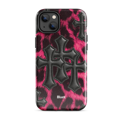 Leopard Cross iPhone Case - Blunt Cases
