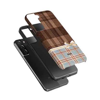 Mocha-Plaid-samsung-case-S22 Plus-3