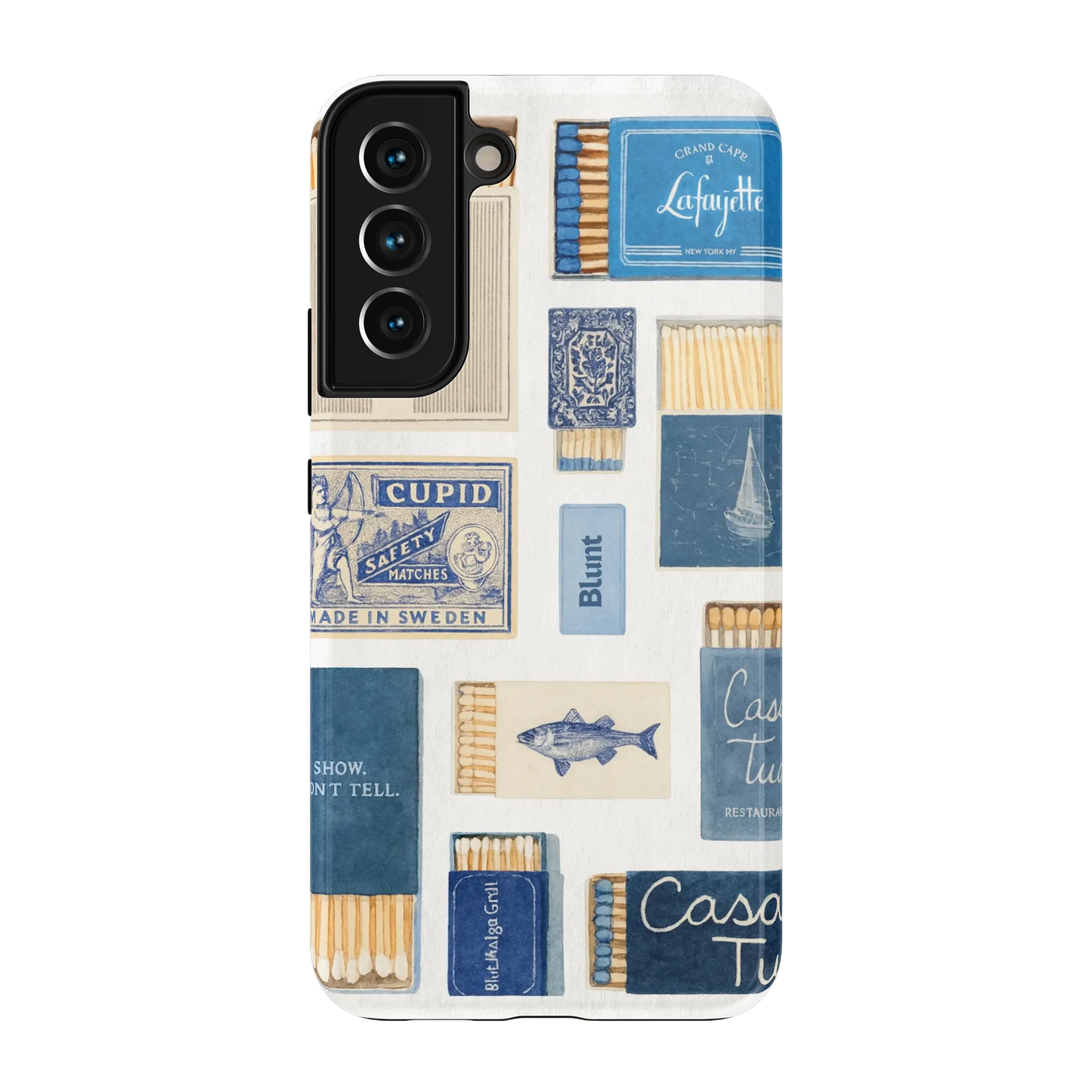 Teal flame Samsung Case
