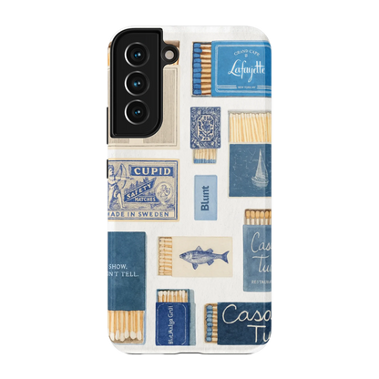 Teal flame Samsung Case