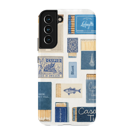 Teal flame Samsung Case