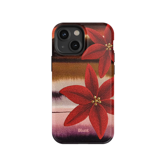 Crimson Bloom iPhone Case
