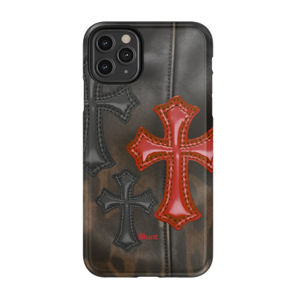 Leather Crosses iPhone Case