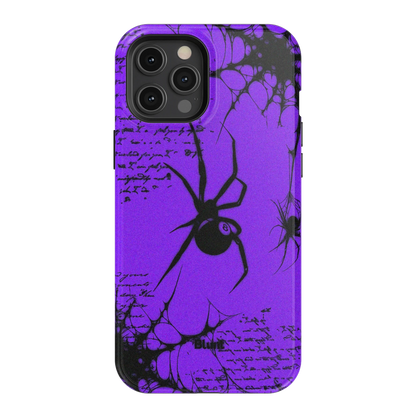 Violet Script iPhone Case