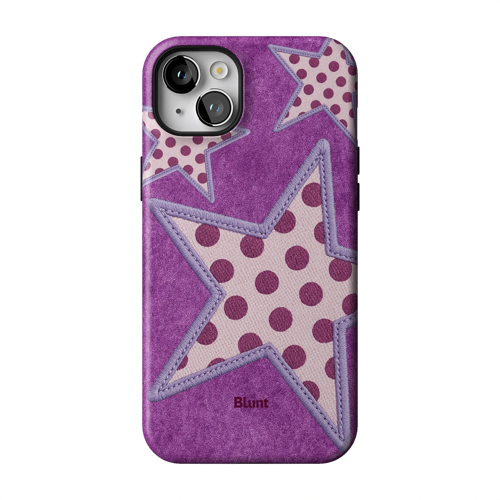 Lilac Crush Polka Star iPhone Case gallery - Iphone_14_Mini_Air_Plus_1