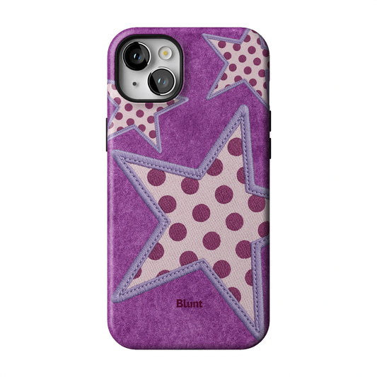 Lilac Crush Polka Star iPhone Case gallery - Iphone_14_Mini_Air_Plus_1