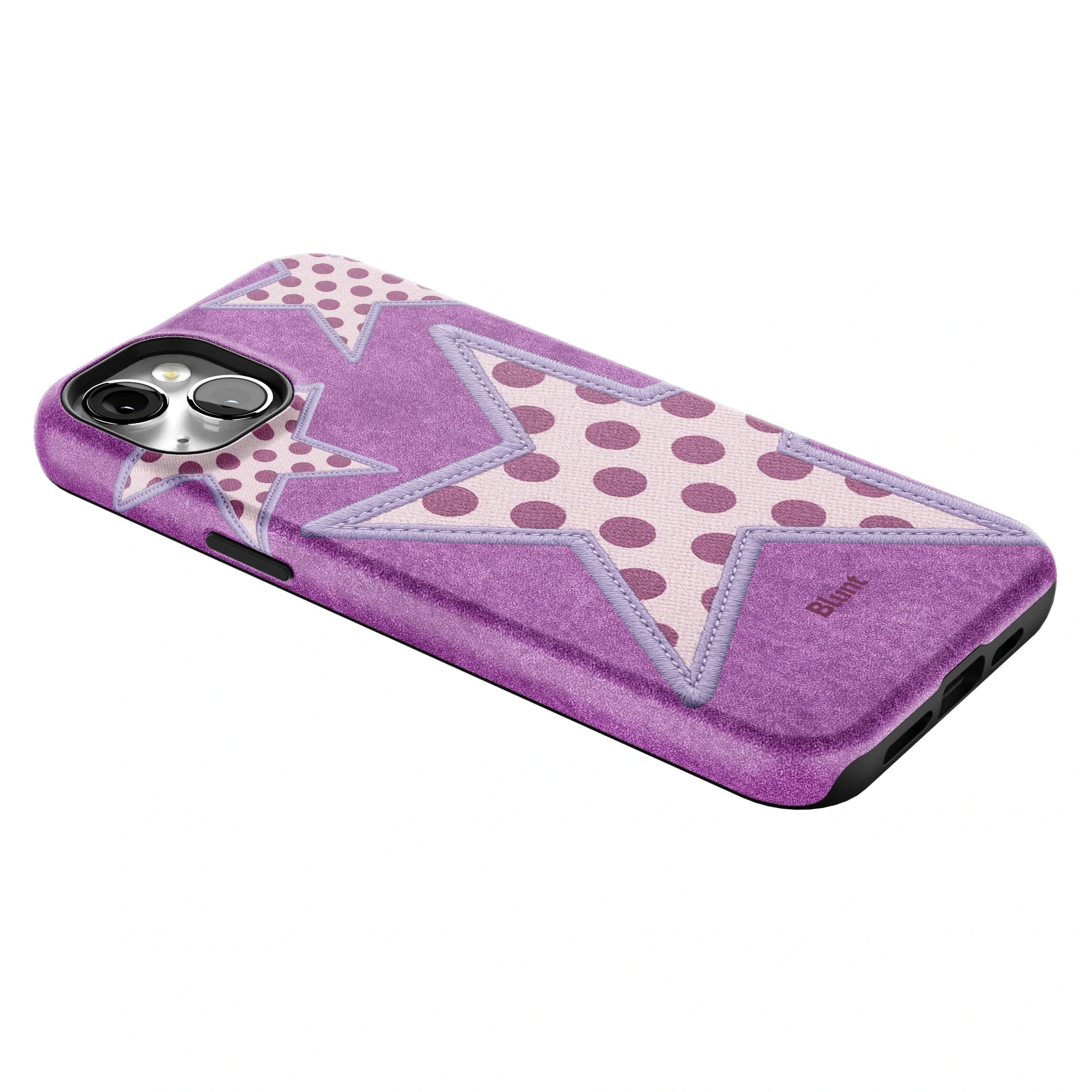 Lilac Crush Polka Star iPhone Case gallery - Iphone_14_Mini_Air_Plus_2
