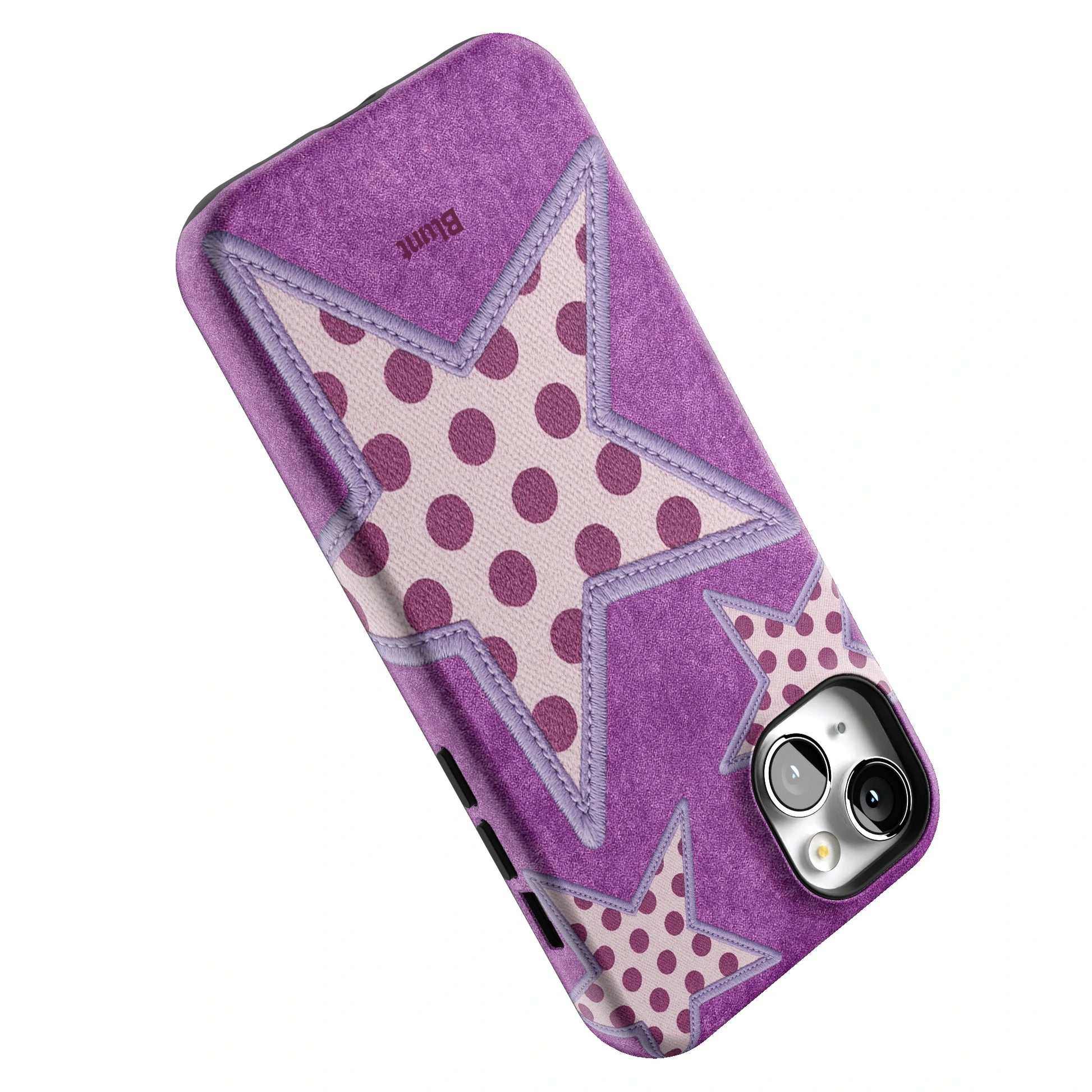 Lilac Crush Polka Star iPhone Case gallery - Iphone_14_Mini_Air_Plus_5