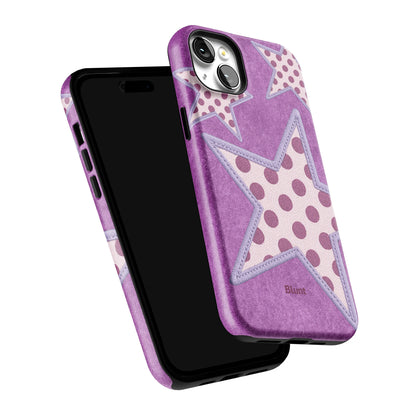 Lilac Crush Polka Star iPhone Case gallery - Iphone_14_Mini_Air_Plus_6