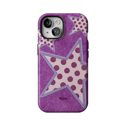 Lilac Crush Polka Star iPhone Case gallery - Iphone_15_Iphone_1
