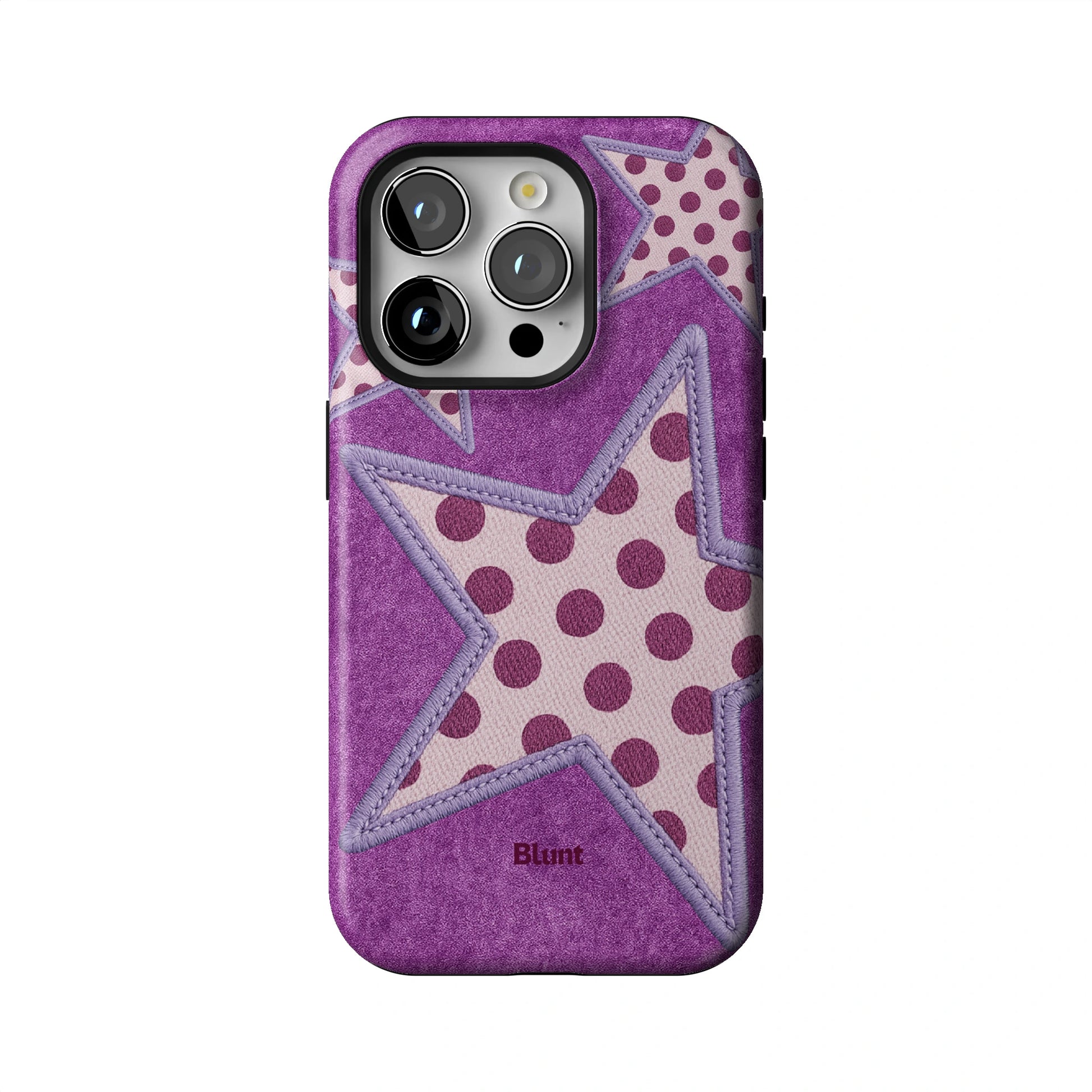 Lilac Crush Polka Star iPhone Case gallery - Iphone_15_Pro_1