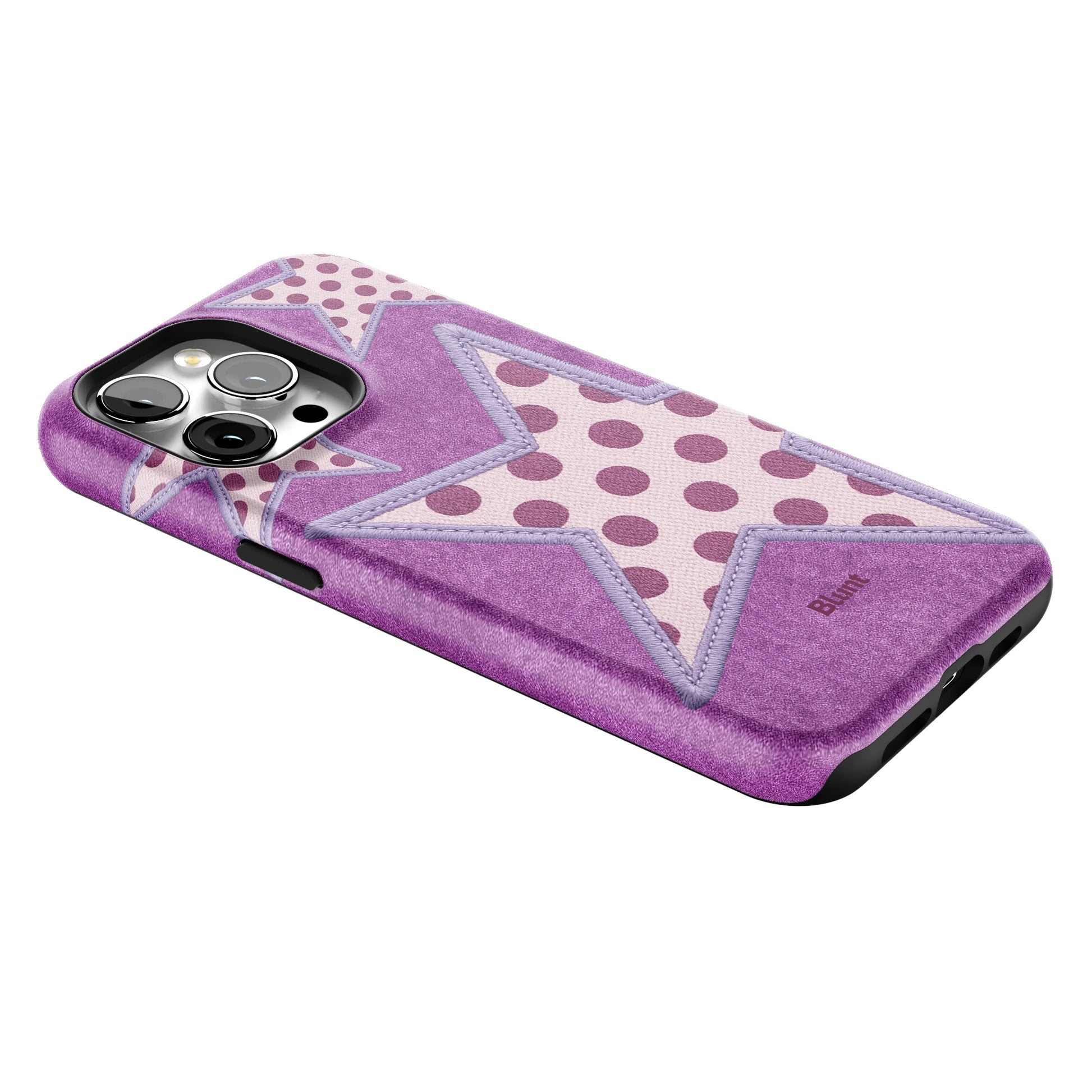 Lilac Crush Polka Star iPhone Case gallery - Iphone_15_Pro_Max_2