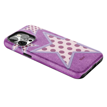 Lilac Crush Polka Star iPhone Case gallery - Iphone_15_Pro_Max_2